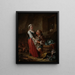 La Belle Cuisinière - François Boucher — inramlat konstverk på väggen
