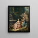 La Leçon de musique - François Boucher — inramlat konstverk på väggen