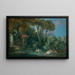 Les Baigneuses - François Boucher — inramlat konstverk på väggen