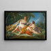 Les Confidences pastorales - François Boucher — inramlat konstverk på väggen