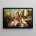 Les Petits Oiseleurs, Les Enfants Musiciens - François Boucher — inramlat konstverk på väggen