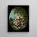 Les Sabots - François Boucher — inramlat konstverk på väggen