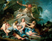 Mercure confiant l'enfant Bacchus aux nymphes de Nysa - François Boucher — vy av konstverket