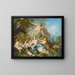 den självsäkra Mercure som tröstar den unge Bacchus med nymferna - François Boucher — inramlat konstverk på väggen