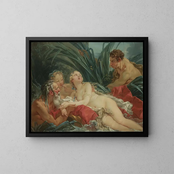 Pan och Syrinx - François Boucher — inramlat konstverk på väggen