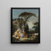 Scen pastoral (Konflikt de cas) - François Boucher — inramlat konstverk på väggen