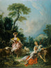 Pastoral med en säckpipa spelare - François Boucher — vy av konstverket