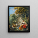 Lire la lettre - François Boucher — inramlat konstverk på väggen
