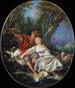 Berger och en vilande flicka - François Boucher — vy av konstverket