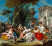 Les Attrapeurs d'oiseaux - François Boucher — vy av konstverket
