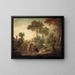 Le Pont - François Boucher — inramlat konstverk på väggen