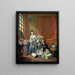 La modiste - François Boucher — inramlat konstverk på väggen