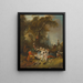 Le repos à la chasse - François Boucher — inramlat konstverk på väggen