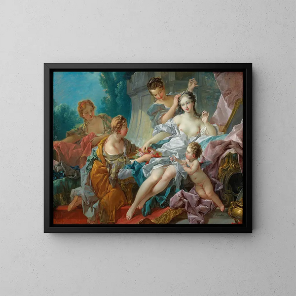 La Toilette de Vénus - François Boucher — inramlat konstverk på väggen