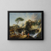 Vue de Tivoli avec le temple de Vesta - François Boucher — inramlat konstverk på väggen