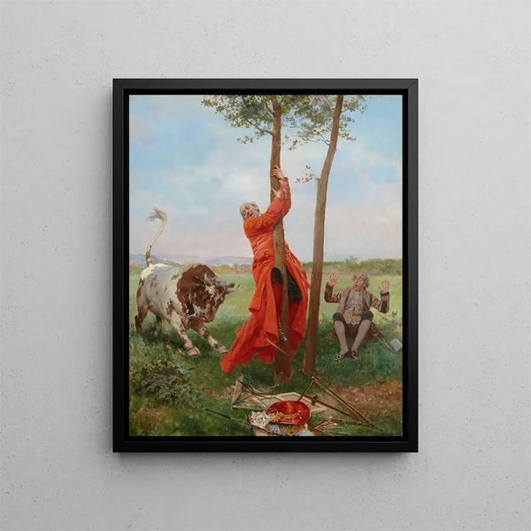 La bulle papale - François Brunery — inramlat konstverk på väggen