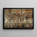 Procession de la Ligue sur l'île de la Cité au sortir de Notre-Dame - François Bunel — inramlat konstverk på väggen