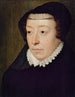 Porträtt av Catherine de Médicis 1519-1589 drottning av Frankrike - François Clouet — vy av konstverket