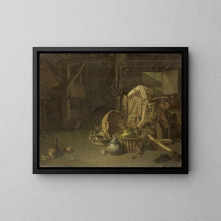 Franois Cornelis Knoll - Still Life in a Stable.webp