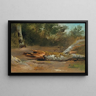 Franois Diday - Forest with Tree Trunk Ljsle.webp