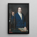 Portrait of Antoine François Comte de Fourcroy - François Dumont — inramlat konstverk på väggen