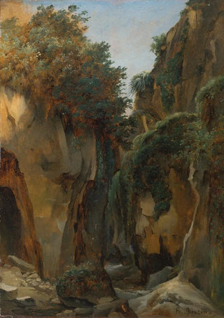 Franois Edouard Bertin - Ravine at Sorrento.webp