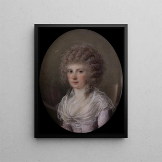 Franois Ferrire - Portrait dune jeune femme en perruque boucle.webp