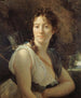 porträtt av Mademoiselle Duchesnois 1777-1835 medlem av Comédie Française i rollen som Dido - François Gérard — vy av konstverket
