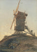 Moulin sur une colline dans un paysage - François Louis Thomas Francia — vy av konstverket