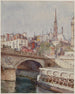 Le pont Saint-Michel - François Max Bugnicourt — vy av konstverket