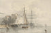 segelbåtar vid kaj - Frans Arnold Breuhaus de Groot — vy av konstverket