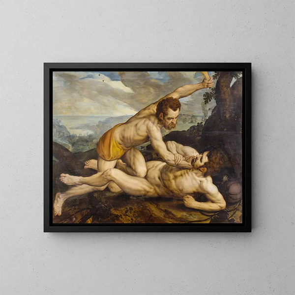 Caïn och Abel - Frans Floris — inramlat konstverk på väggen