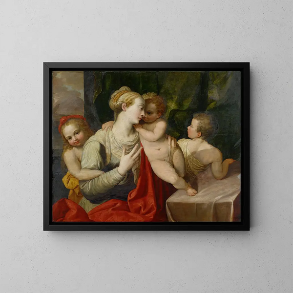 Charité - Frans Floris — inramlat konstverk på väggen