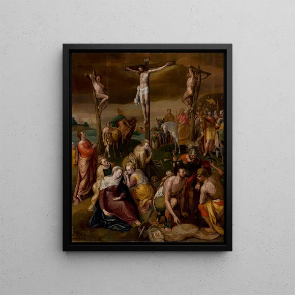 korsfästelsen - Frans Floris — inramlat konstverk på väggen