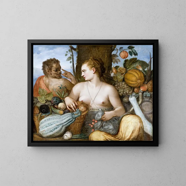 Pomone - Frans Floris — inramlat konstverk på väggen