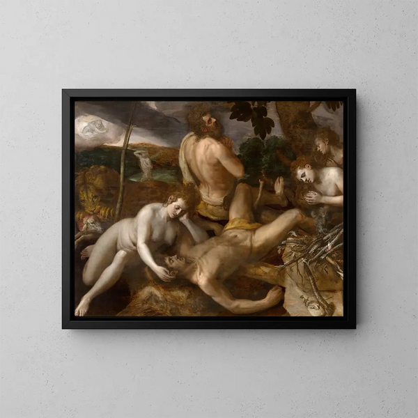 La Lamentation sur Abel - Frans Floris — inramlat konstverk på väggen