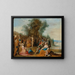 Saint Jean-Baptiste predikar i öknen - Frans Francken den yngre — inramlat konstverk på väggen
