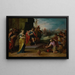 La Continence de Scipion - Frans Francken le Jeune — inramlat konstverk på väggen