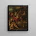 La Sainte Parenté - Frans Francken le Jeune — inramlat konstverk på väggen