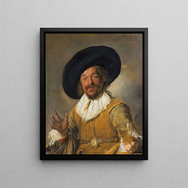 Glad drinkare - Frans Hals — inramlat konstverk på väggen