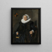 porträtt av Maritge Claesdr Vooght - Frans Hals — inramlat konstverk på väggen