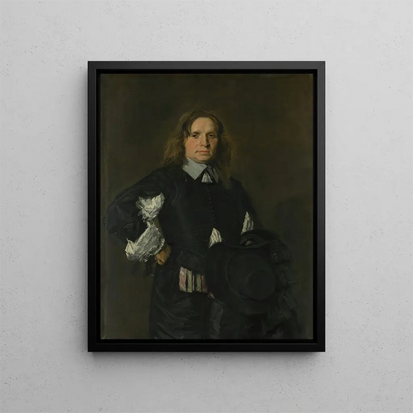 Portrait av en man - Frans Hals — inramlat konstverk på väggen