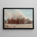 L'Hôtel de Ville efter branden 1871 - Frans Moormans — inramlat konstverk på väggen