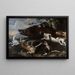 Jakt på vildsvin - Frans Snyders — inramlat konstverk på väggen