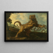 Le lion et la souris - Frans Snyders — inramlat konstverk på väggen