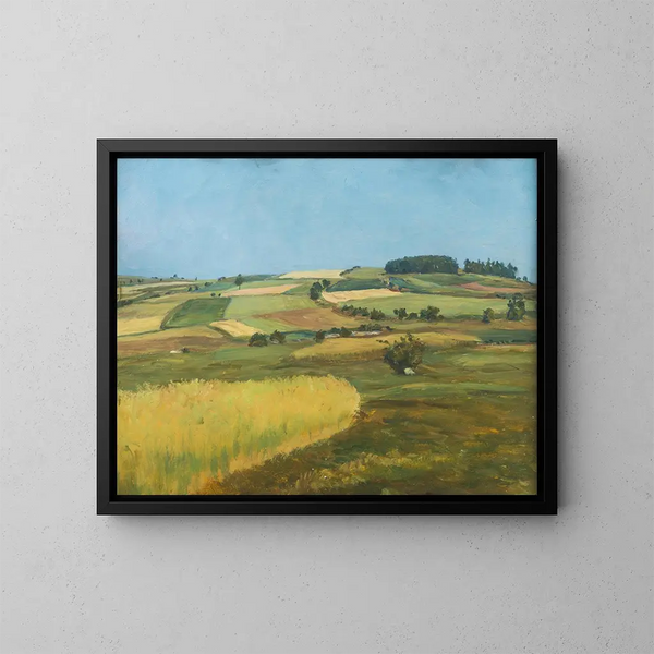 Champs de montagne - František Kaván — inramlat konstverk på väggen