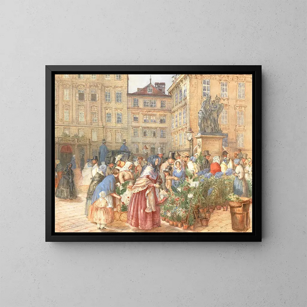 Franz Alt - A bustling flower market.webp