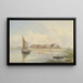 Vue sur la lagune à Venise - Franz Alt — inramlat konstverk på väggen