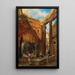Vue du portique d'Octavie à Rome avec l'ancien marché aux poissons - Franz Alt — inramlat konstverk på väggen
