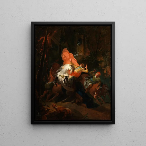 La conversion de Saint Norbert - Franz Anton Maulbertsch — inramlat konstverk på väggen